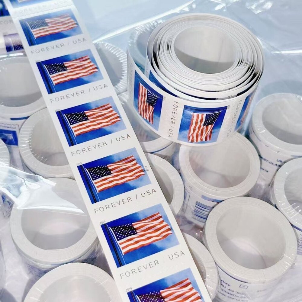 1000 forever stamps of 2019 Flag Postage